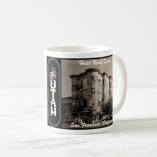 Hotel Utah Saloon souvenir mok koffie (Voorkant rechts)