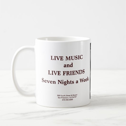 Hotel Utah Saloon souvenir mok koffie (Links)