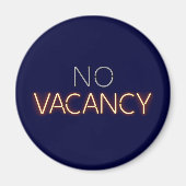 Hotel Vacancy No Vacancy Neon Lights Magneet (Voorkant)