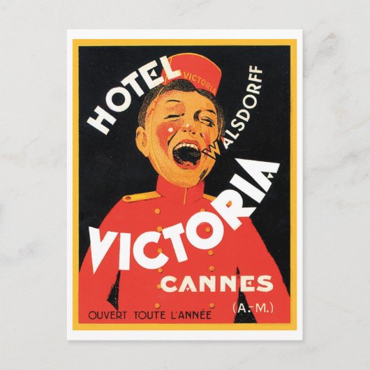 Hotel Victoria Cannes Briefkaart (Voorkant)