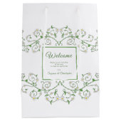 Hotel welkomsttas Floral Vine Heart Medium Cadeauzakje (Achterkant)