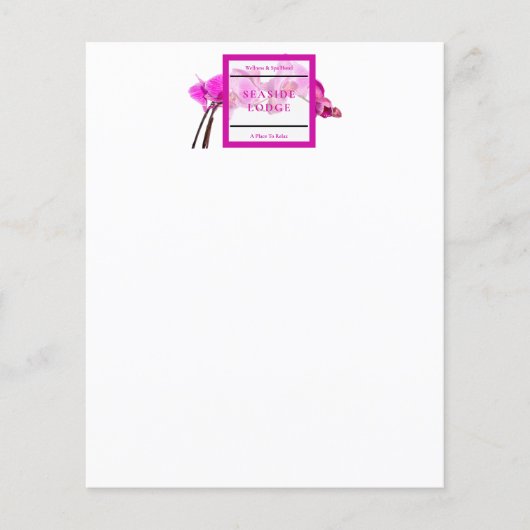 Hotel Wellness en Spa zakengastaccessoire (Voorkant)