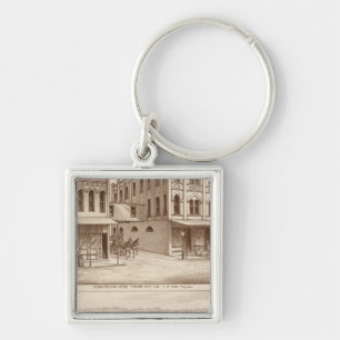 Hotel, wijngaard, Tulare Sleutelhanger