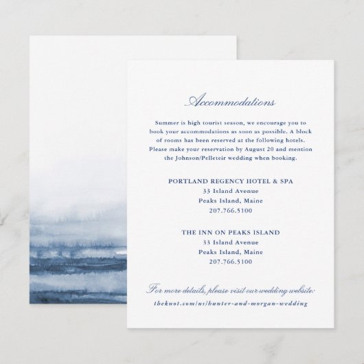 Hotelaccommodatie Kaart invoegen - Casco Bay - 2 (Voorkant / Achterkant)