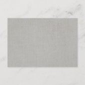 Hotelaccommodatie | Rustieke kant & grijs linnen Informatiekaartje (Achterkant)
