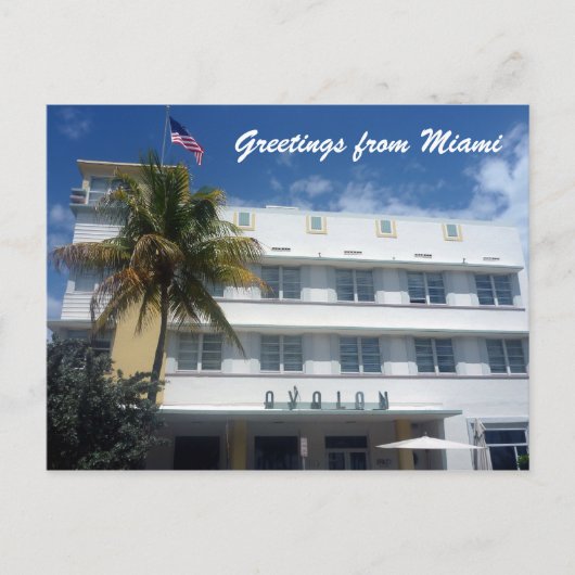 hotelbegroetingen miami briefkaart (Voorkant)
