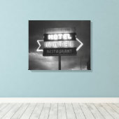 Hotelbord, 1942 canvas afdruk (Insitu (Houten vloer))