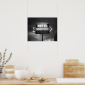 Hotelbord, 1942. Oude foto Poster (Keuken)
