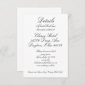 Hotelgegevens Informatiekaartje (Voorkant / Achterkant)