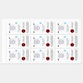 Hotelhanddoek en rookbord labels (Vel)