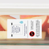 Hotelhanddoek en rookbord labels (Aangebracht)