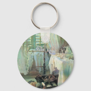 Hotelkamer door John Singer Sargent Sleutelhanger