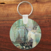 Hotelkamer door John Singer Sargent Sleutelhanger (Achterkant)