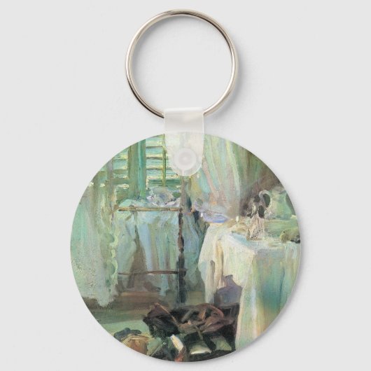 Hotelkamer door John Singer Sargent Sleutelhanger (Achterkant)