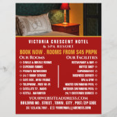 Hotelkamer, Hotelaccommodatie Reclame Flyer (Voorkant)