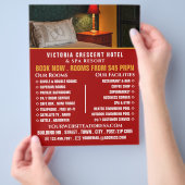 Hotelkamer, Hotelaccommodatie Reclame Flyer (Hand)