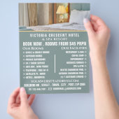 Hotelkamer, Hotelaccommodatie Reclamefolder Flyer (Hand)