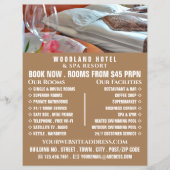 Hotelkamer, Hotelaccommodatie Reclamefolder Flyer (Voorkant)