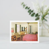 Hotelkamer Interieur jaren '50 Retro Briefkaart (Staand voorkant)