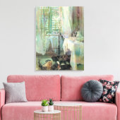 Hotelkamer van John Singer Sargent Canvas Afdruk (Insitu (Woonkamer))