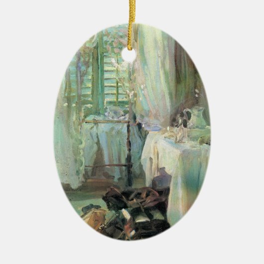 Hotelkamer van John Singer Sargent Keramisch Ornament (Voorkant)