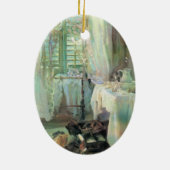 Hotelkamer van John Singer Sargent Keramisch Ornament (Achterkant)