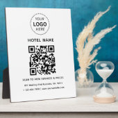 Hotelnaam Logo & QR code Diensten Prijzen Details Fotoplaat (Zijkant)