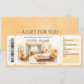 Hotelreservering Staycation Cadeaubon Kaart (Voorkant / Achterkant)