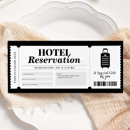 Hotelreservering Staycation-couponcertificaat Kaart