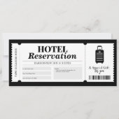 Hotelreservering Staycation-couponcertificaat Kaart (Voorkant)
