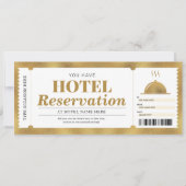 Hotelreservering Staycation Gold tegoedbon Kaart (Voorkant)