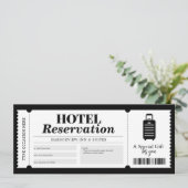 Hotelreserveringsvoucher Verblijfsactie Certificaa Kaart (Staand voorkant)