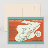 Hotels in de buurt van Florida Howard Johnsons Map Briefkaart (Voorkant / Achterkant)