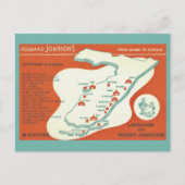 Hotels in de buurt van Florida Howard Johnsons Map Briefkaart (Voorkant)