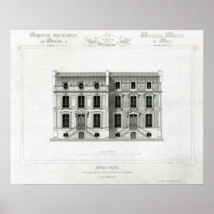 Hotels Prives, 10 & 12 Rue Balzac, Parijs Poster