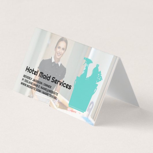 hotelschoonmaker | Maid Services Visitekaartje (Voorkant)