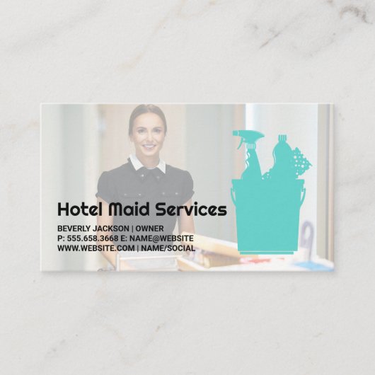 hotelschoonmaker | Maid Services Visitekaartje (Voorkant)