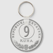 Hotelsleutel met kuna als kamernummer sleutelhanger (Voorkant)