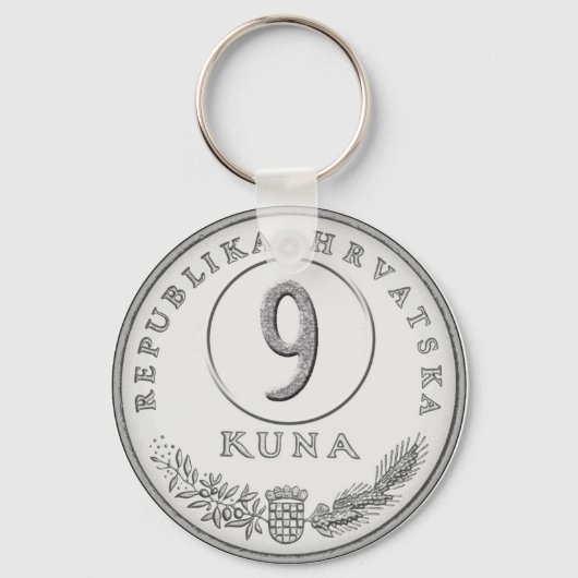 Hotelsleutel met kuna als kamernummer sleutelhanger (Voorkant)