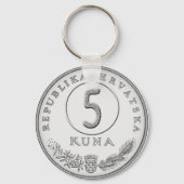 Hotelsleutel met kuna als kamernummer sleutelhanger (Voorkant)