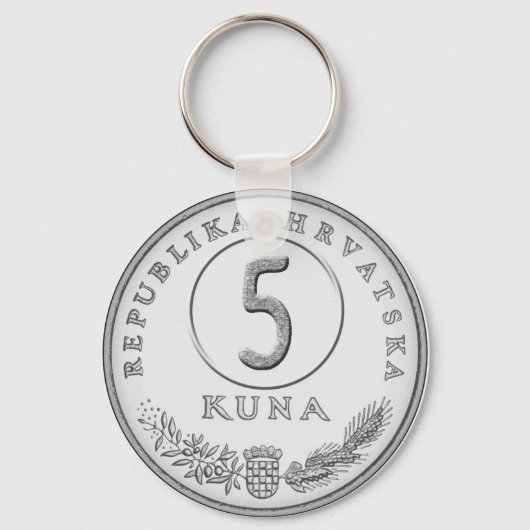 Hotelsleutel met kuna als kamernummer sleutelhanger (Voorkant)