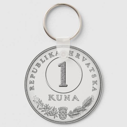 Hotelsleutel met kuna als kamernummer sleutelhanger (Voorkant)