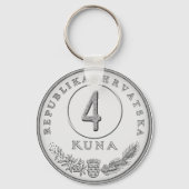 Hotelsleutel met kuna als kamernummer sleutelhanger (Voorkant)