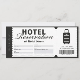 Hotelverblijfreserveringsvoucher Certificaat Kaart