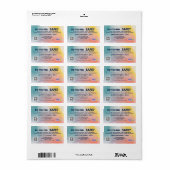 Hotelzeepstickers (2.375 x 1.25) etiket (Full Sheet)