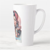 Hotflash Chronicles - Sip, Lach, Herhaal Latte Cup Mok (Rechts)