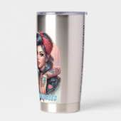 Hotflash Chronicles Tumbler – Sip, lachen, herhale Geïsoleerde Drinkbeker (Links)