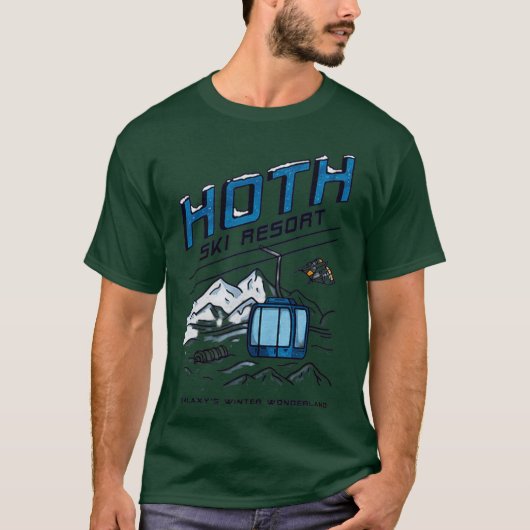 Hoth Ski Resort Funny T-shirt (Voorkant)