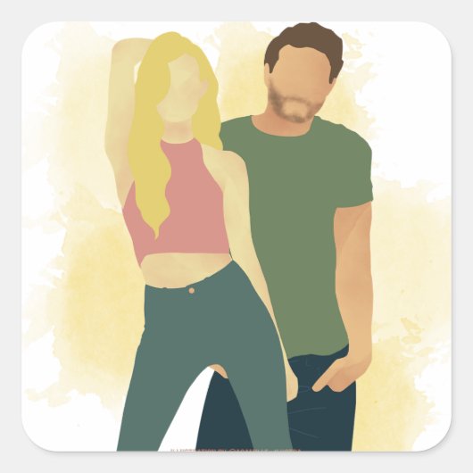 Hothouse Flower - AC Vierkante Sticker (Voorkant)