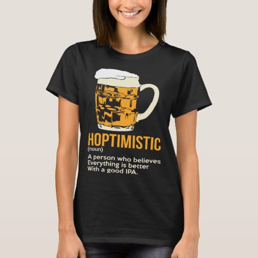 Hotimistic Hops Malt Beer October Fest Brew T-shirt (Voorkant)